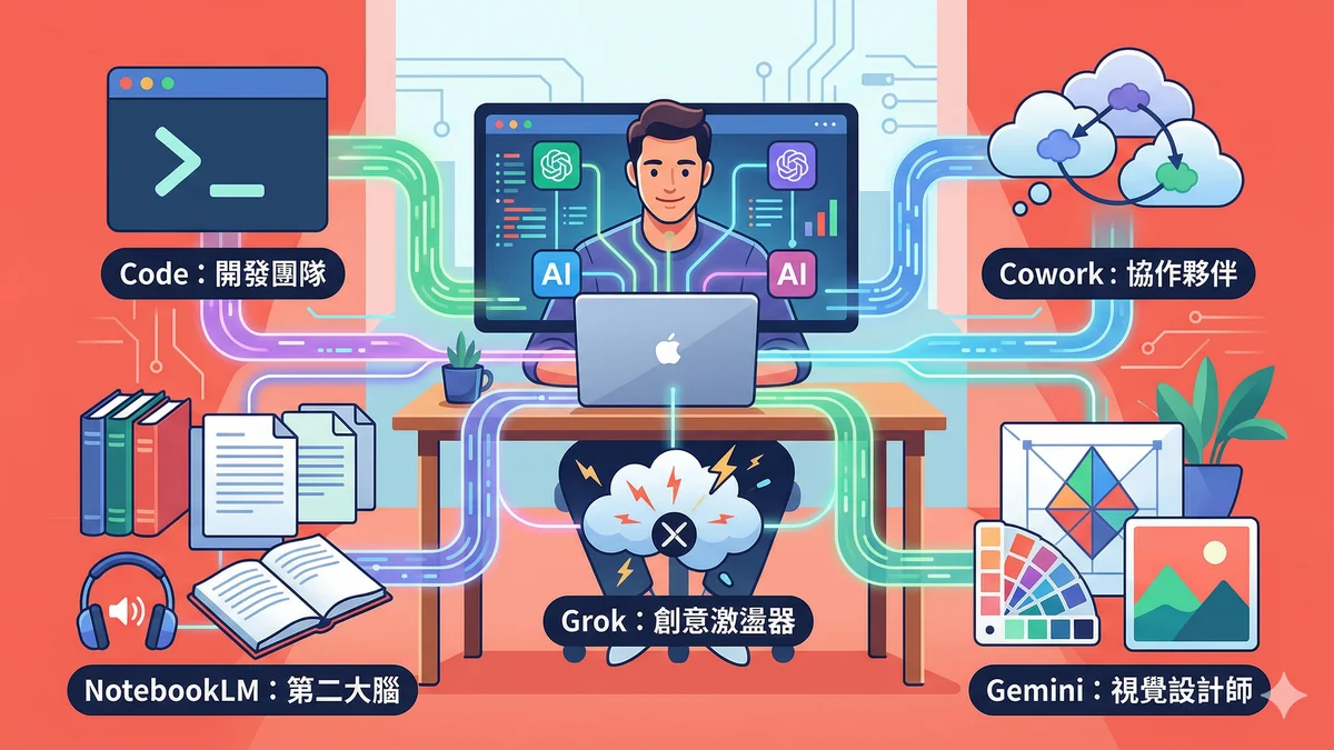 一人公司必備的 5 個 AI 工具——我每天都在用的實戰組合